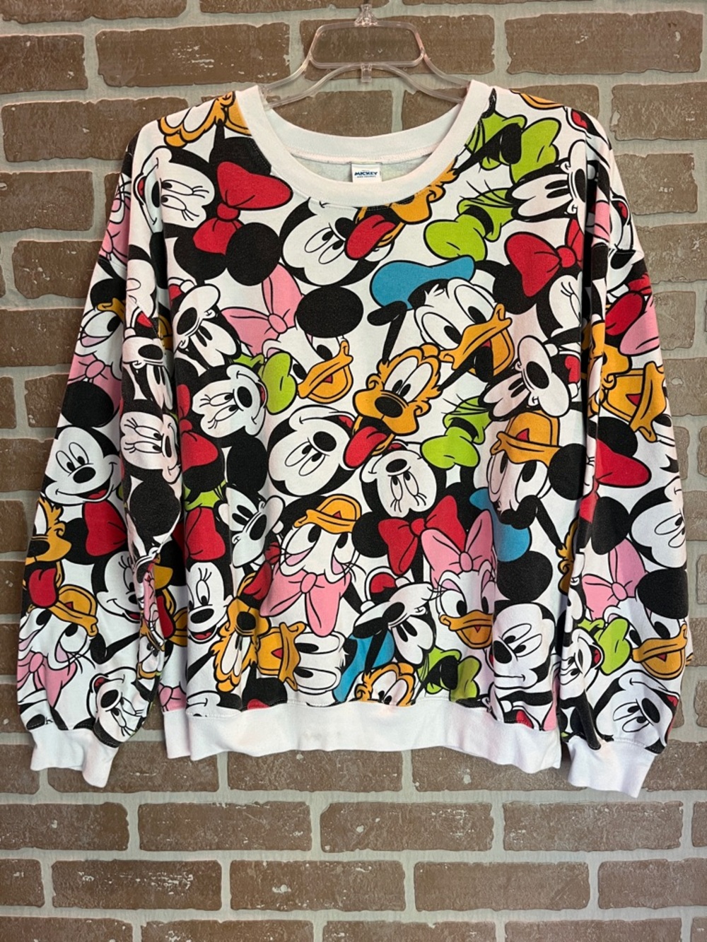 Disney Mickey & Friends Womens Sweatshirt All Over size XXL